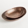 Plum & Post Janae Oval Decorative Bowls, Set of 2 - Brown, Cast Aluminum - 3 of 4