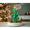 LED Musical Christmas Tree Plastic 11 Inch Rotating Table Decor by Melrose - 3 of 3