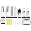 34 pcs TSA-approved glass travel bottles for toiletries & skincare. Leak-proof, BPA-free, includes a handy travel bag - 2 of 4