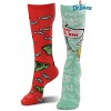 HalloweenCostumes.com One Size Fits Most  Dr. Seuss Green Eggs and Ham Knee High Socks for Adults and Teens, Red/Green - 3 of 4