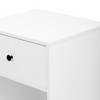 LIVAREEmlen Simple Design White End Table, Storage Cabinet with Drawers, Side Table for Living Room Dining Room Living Room - 3 of 4