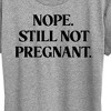 Women's - Instant Message - Sassy Holidays Nope Still Not Engaged Short Sleeve Graphic T-Shirt - 2 of 4