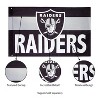 Evergreen Las Vegas Raiders Burlap 3' x 5' Flag, Premium Single Sided Printed with Grommets, Printed In The USA - 4 of 4
