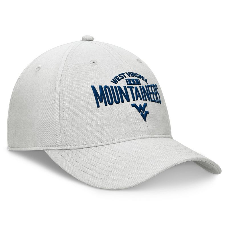 NCAA West Virginia Mountaineers Unstructured Chambray Cotton Hat - Gray, 3 of 5
