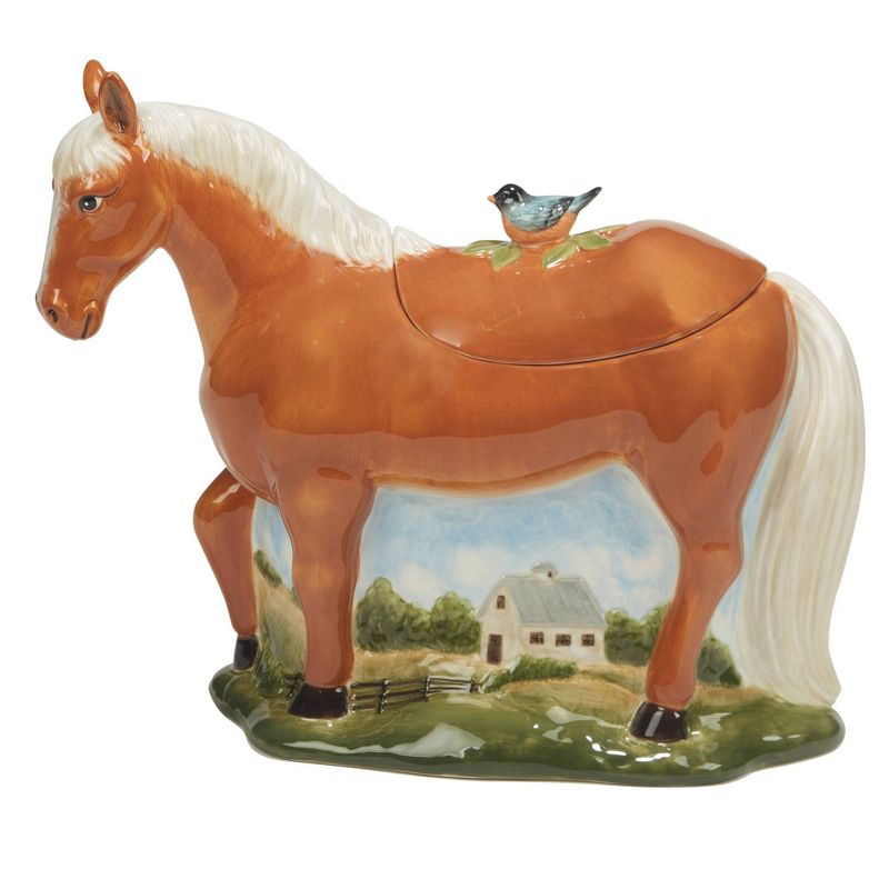 York Stables 3D Horse Cookie Storage Jar - Certified International, 3 of 5
