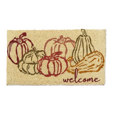 tag Welcome Pumpkin & Gourds Coir Mat