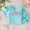 Simply Sage Market Embroidered Los Angeles CA Lightweight Garment Dyed Sweatshirt - 3 of 4