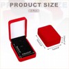 Unique Bargains Velvet Organizing Jewelry Storage Necklace Pendant Boxes 2 Pcs - 2 of 4