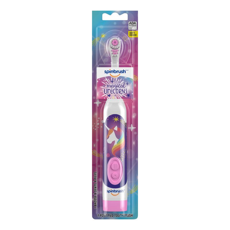 Spinbrush Mermaid &#38; Unicorn Kids Battery Electric Toothbrush, 1 of 11