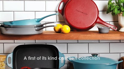 Agave Blue Enameled Cast Iron Non-stick Dutch Oven, 6.5 Quart