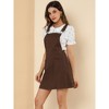 Allegra K Women's Adjustable Strap Above Knee Suspender Dress - 2 of 4