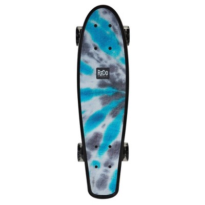 ReDo Skateboard 6" Tie Dye Poly Cruiser Skateboard