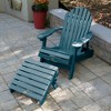 Hamilton Folding & Reclining Adirondack Chair with Folding Adirondack Ottoman - Highwood - 2 of 3