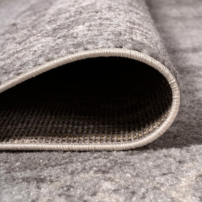 Mediterranean Filigree Medallion Light Gray/Cream Synthetic Area Rug