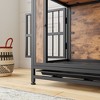 Munora Dog Crate Furniture, Rustic Brown Kennel with Drawer for Small Dogs - 4 of 4