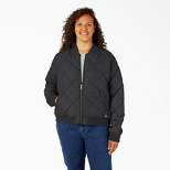 Dickies Women's Plus Quilted Bomber Jacket