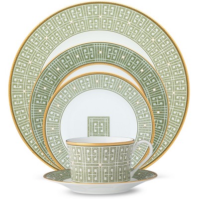 Noritake Infinity Green Gold Gold 5-Piece Place Setting