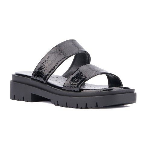 Olivia Miller Women's Tempting Platform Sandal - Black, 10 : Target