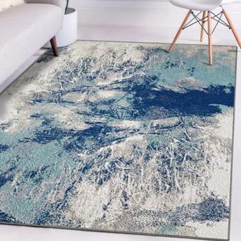 Luxe Weavers Abstract Color Splash Modern Area Rug