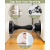 DOMETOUR Magnetic Door Stopper 2 Pack, Adhesive & Screws, Stainless Steel, Wall/Floor Mount, for Bottom of Door Black - 3 of 4