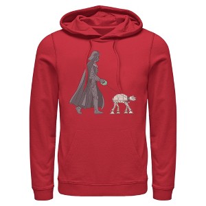 Mens Star Wars Darth Vader AT-AT Walking the Dog Lightweight Hoodie - 1 of 4