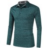 Men's Casual Golf Shirt Athletic Long Sleeve T Shirts - 2 of 4