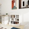 YONWAY Multi-Functional 7 Shelf Bookcase, Storage Display, Rack, Organizer, White,14.37" D x 31.50" W x39.37" H  for Bedroom, Living Room, Office - 2 of 4
