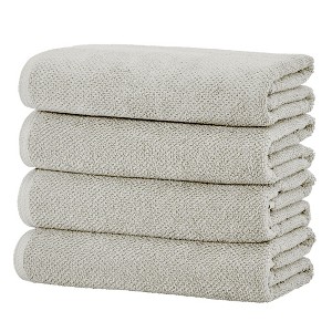 Cotton Quick Dry Textured Bath Towel - Great Bay Home - 1 of 4