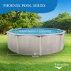 Aquarian Phoenix 18' x 52" Steel Frame Above-Ground Pool Kit, DIY Family Size Backyard Pool with Sand Filter Pump, Ladder, Liner, & Thru-Wall Skimmer - 3 of 4
