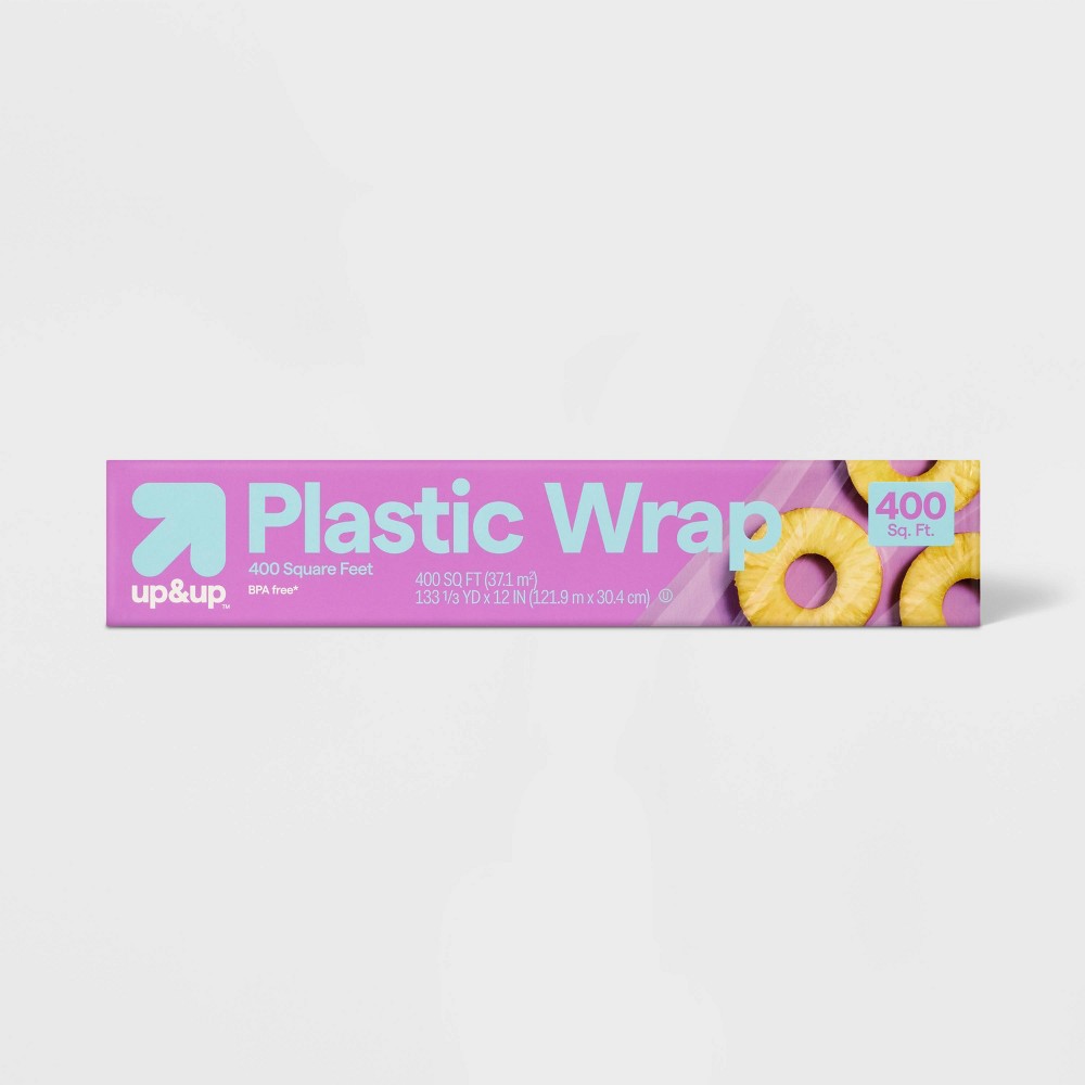Plastic Wrap - 400 sq ft - up&up™: Microwave-Safe, BPA-Free, Multipurpose, 1-Pack