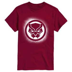 Men's - Marvel - Black Panther Spray Paint Logo Short Sleeve Graphic T-Shirt - 1 of 2