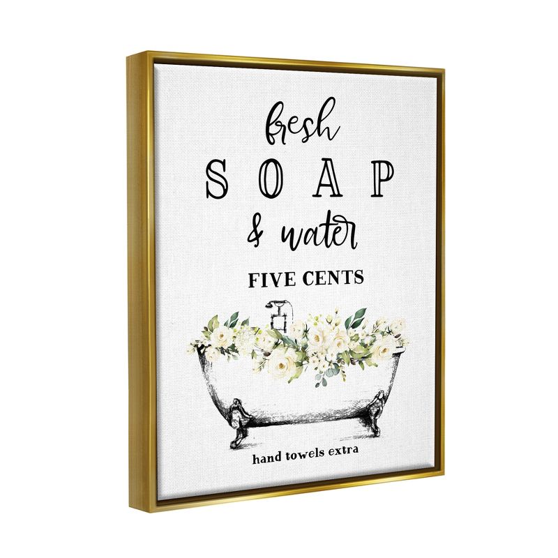 Stupell Industries Fresh Soap And Water Bath Tub Bathroom Design, 4 of 7