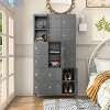 SUXXAN 18 Doors Metal Lockers for Employees School Office Gym Home lockers Storage, Assembly Required - 2 of 4