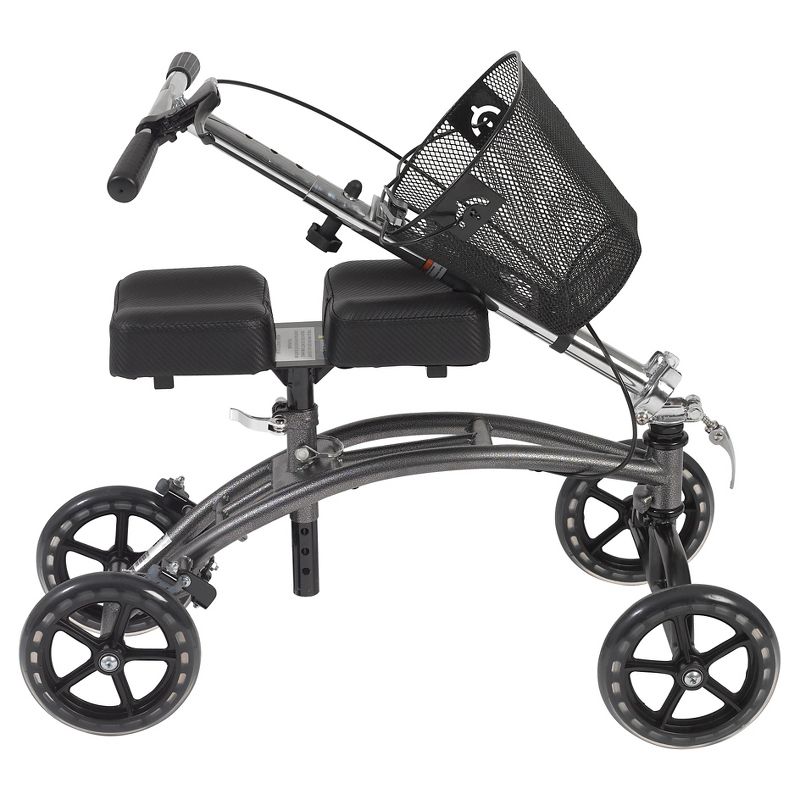 Drive Medical Dual Pad Steerable Knee Walker with Basket, Alternative to Crutches, 2 of 7