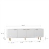68" Modern TV Stand with Power Outlet for TV Up To 79 In, Entertainment Center With Storage Doors, TV Console Media Cabinet For Living Room Bedroom - 3 of 4
