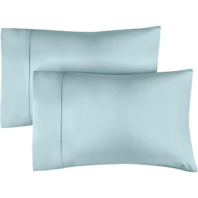 400 Thread Count 100% Cotton Pillowcase Set of 2 - Soft Sateen Pillow Covers - CGK Linens
