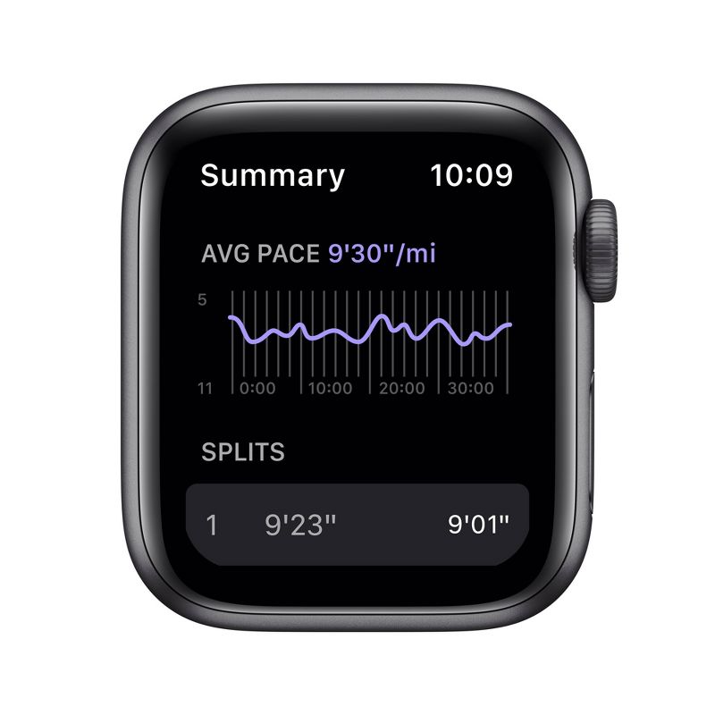 Apple Watch Nike SE GPS (1st generation) 40mm Space Gray Aluminum Case with Anthracite/Black Nike Sport Band, 3 of 8