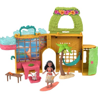 Disney Princess Moana Island Home Stacking Doll House with Small Doll