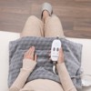 Heating Pad for Back, Abdomen, 12" x 24" Portable Electric Heating Pad with 3 Heat Settings and 3 Massage Modes, Weighted Heating Pad with Timer - 3 of 4
