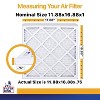 Filter King 11.88x16.88x1 Air Filter | 4-PACK | MERV 13 HVAC Pleated A/C Furnace Filters | MADE IN USA | Actual Size: 11.88 x 16.88 x .75" - 2 of 4