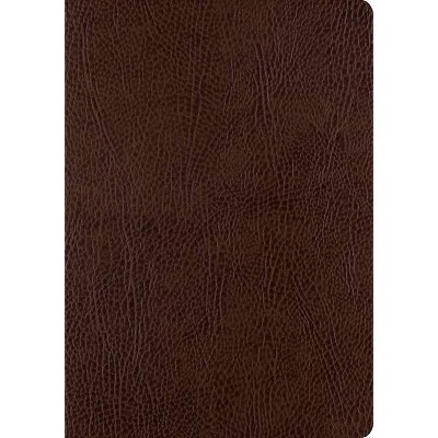 ESV Single Column Journaling Bible, Large Print (Mocha) - (Leather Bound)