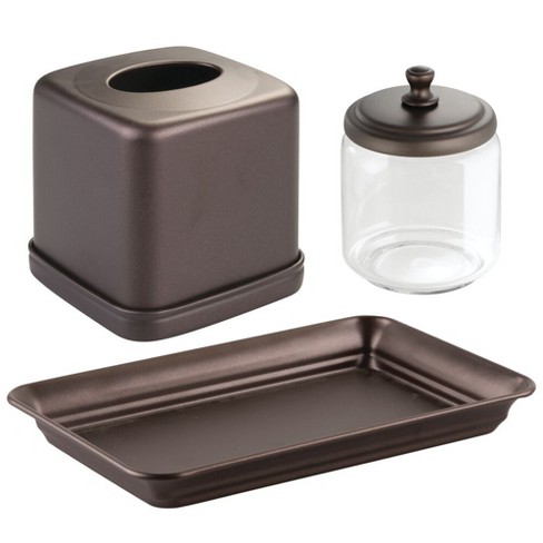 Mdesign Bathroom Countertop Accessories Storage Organizers Set