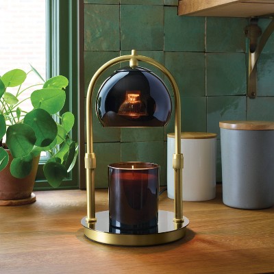 Candle Lamp Warmer Arched Gold and Black - Thumbnail 3