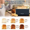 ELJGET Long Slot 4 Slice Toaster Black 1600W, for Bagels & Waffles, 6 Browning Levels, 4 Basic Functions & Removable Tray, Kitchen Gadgets - 4 of 4