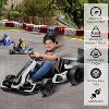 24V Kids Electric Drift Go-Kart, Adjustable Seat, 4 Speed Modes, LED Lights, Music & Horn, Battery-Powered Ride-On for Ages 6-12 - 4 of 4