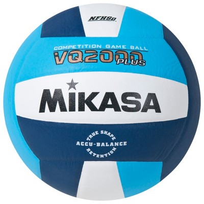 Mikasa Volleyball NFHS Approved, Size 5, Columbia Blue/Navy/White