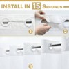 Long No Hook Shower Curtain with Snap in Liner Polyester Textured Waterproof Washable Hotel Style 71Wx80H - 2 of 4