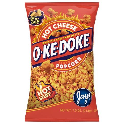 O Ke Doke Hot Cheese Flavored Popcorn 7 5oz Target