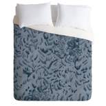 Full/Queen Pattern State Tiger Print Sketch Comforter Set Blue - Deny Designs