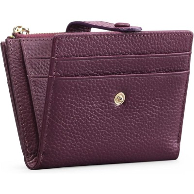 FATMOON Slim Wallet for Women -  RFID Blocking Fashion Minimalist Bifold with Zipper Coin Purse | Fits Travel | Lightweight PU Leather
